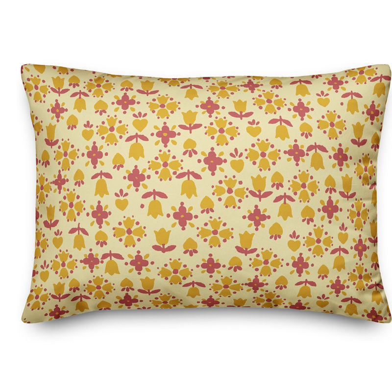 Coussin Tulip, Jaune / Rose