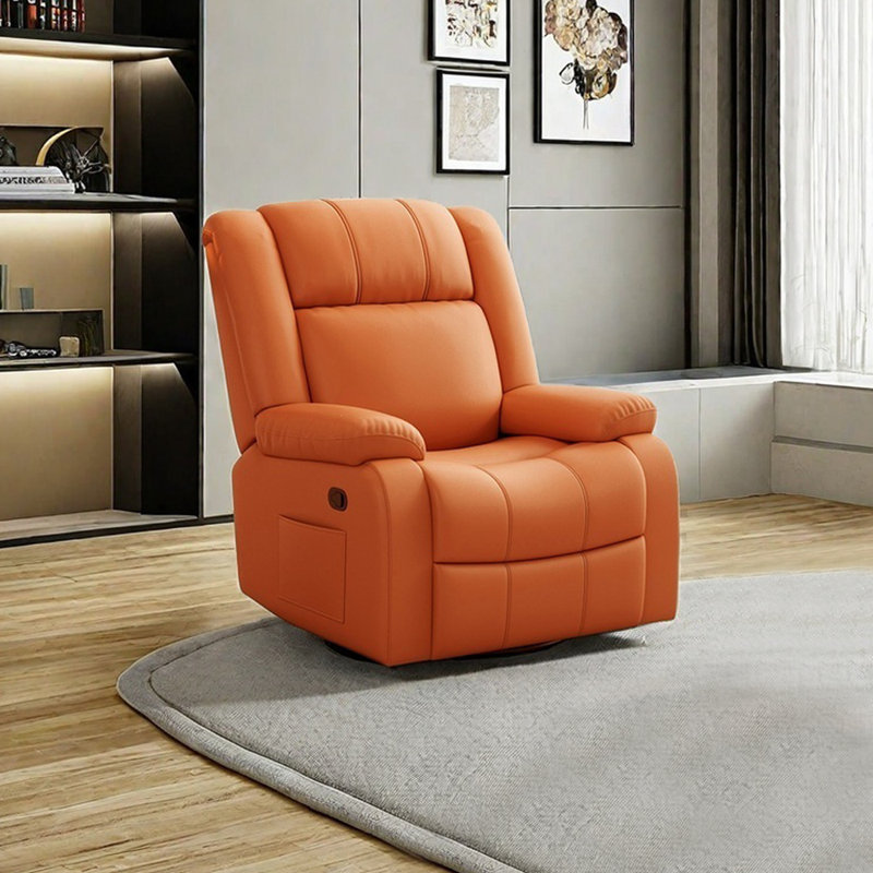 Fluellen, Orange Faux Leather