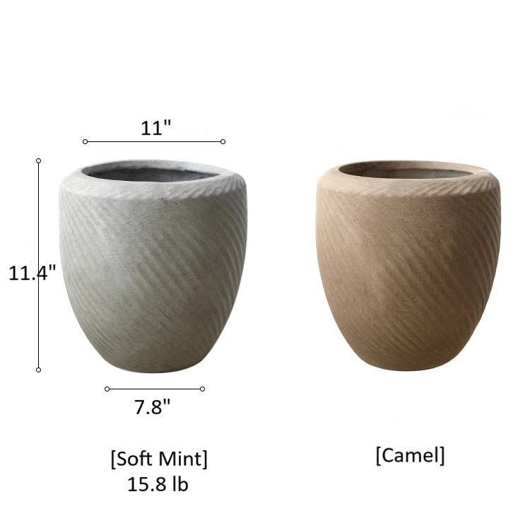 Jardinière Comtemporary Swirl, Menthe douce