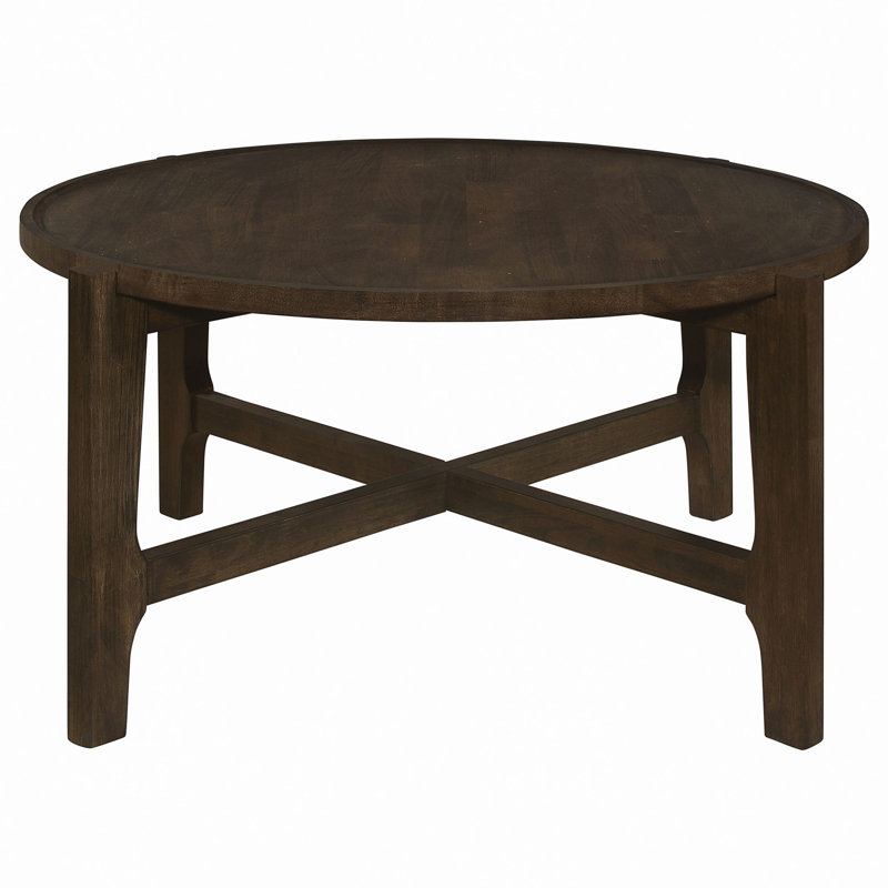 Table basse ronde en bois massif