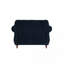 Causeuse formelle de luxe en velours indigo 1pc avec coussins de salon 2 places-602635488