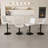 Swivel Bar Stools With Adjustable Height (35.03-43.7 Inches), Backrest, And Soft Knit Fabric - Ideal For Kitchen Island, Bar Counter, Dining Room, Beige(Set Of 2)-1665971963