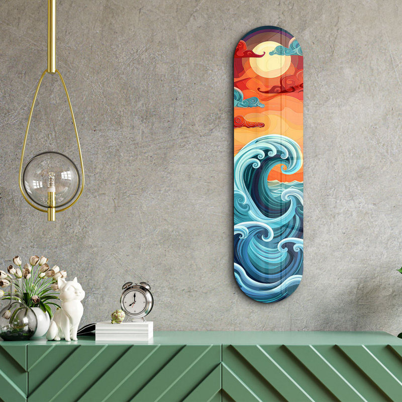 Peinture décorative en verre trempé