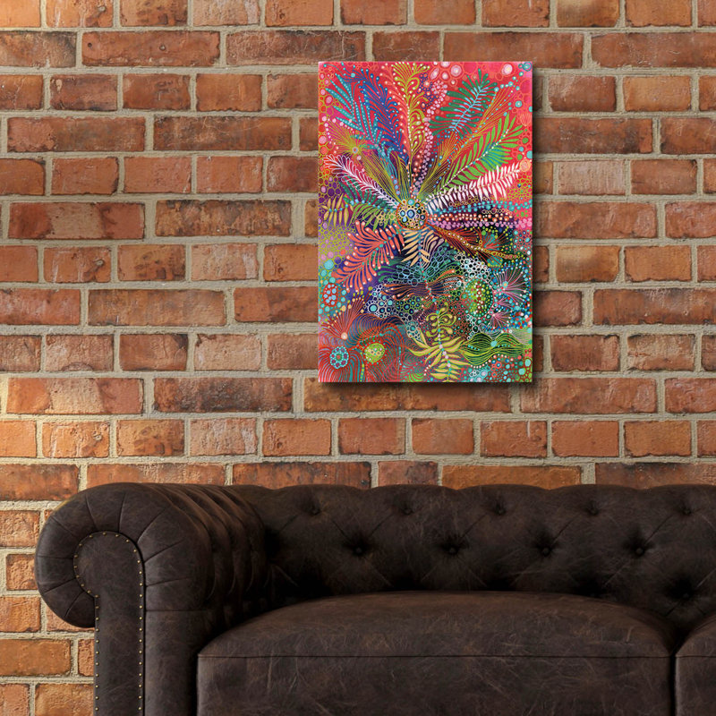 «Amplifier» par Noemi Ibarz, art mural en verre acrylique, H 24 po x l 16 po x P 0,2 po