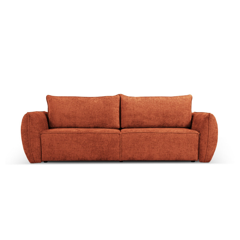 Bernovich 3 Seater Chenille Sofa Bed, Brown