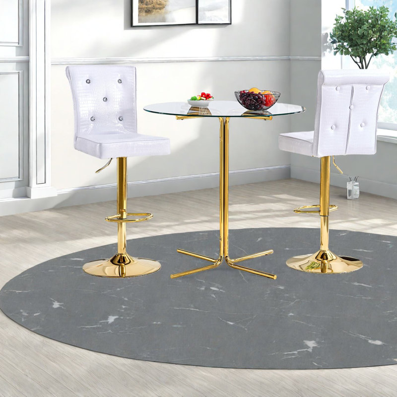Dining Table Sets(must Include Both Table And Chair), Glass Modern Bistro