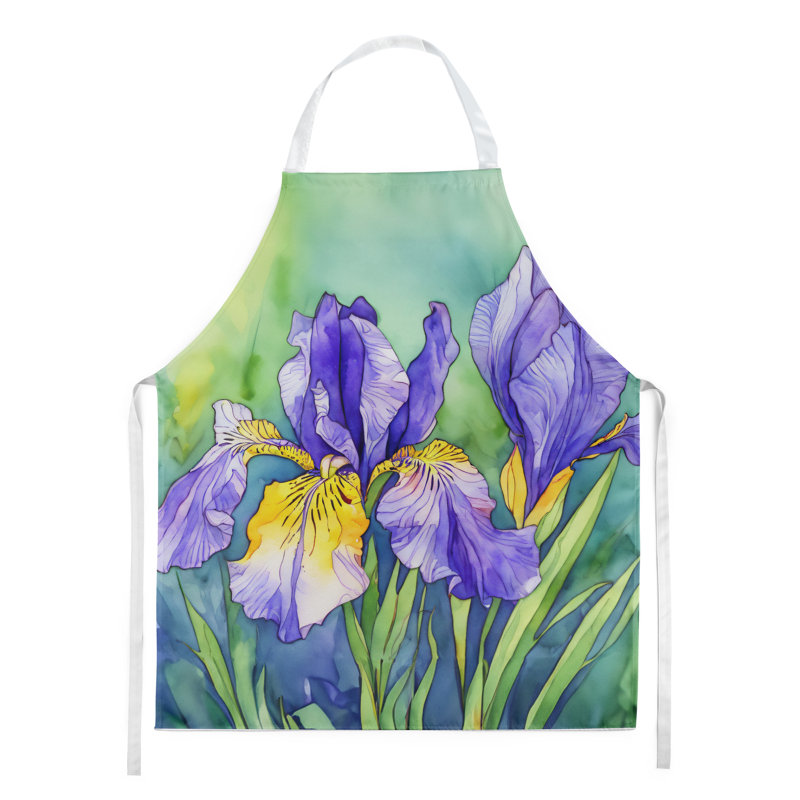 Iris du Tennessee en tablier aquarelle, Mauve iris du Tennessee
