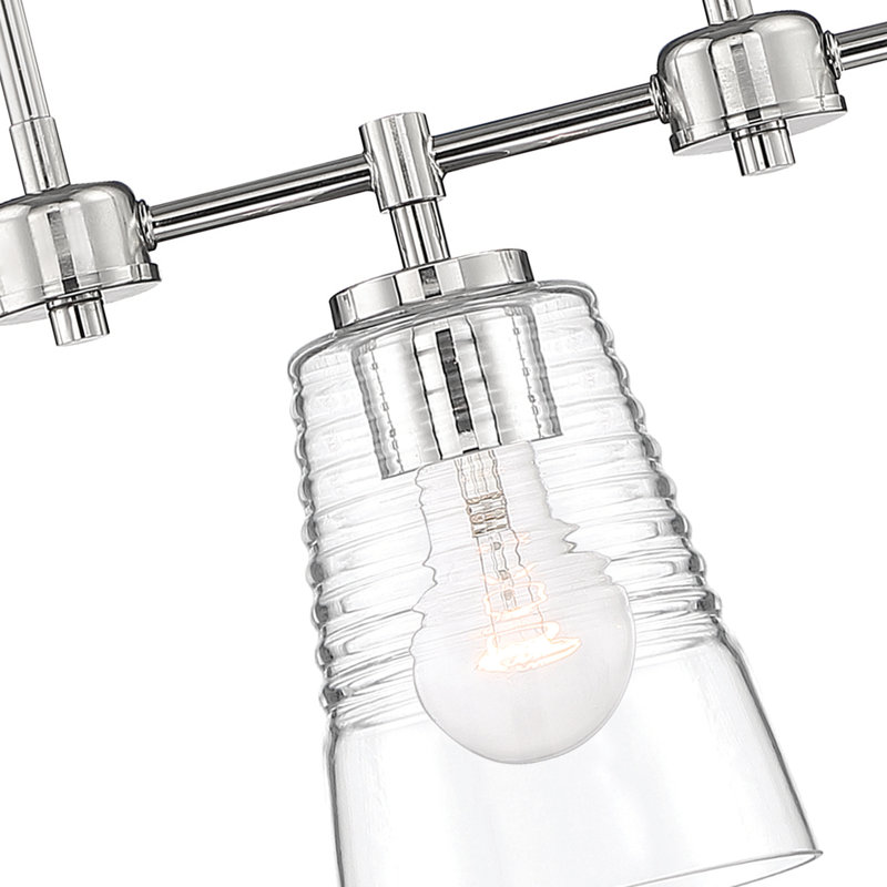 Mifflinville 3 - Light Polished Nickel Kitchen Island Pendant