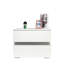 Table de chevet 2 tiroirs en blanc Ahava
