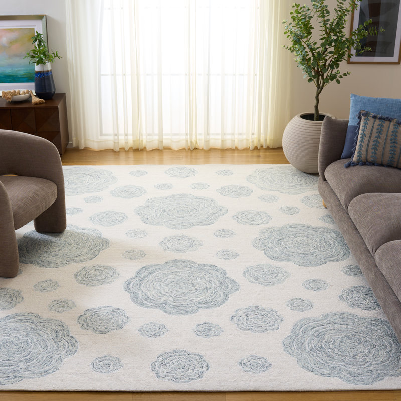 Jardin Hand Tufted Performance Floral Rug, Rectangle 8' x 10'