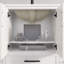 Meuble-lavabo simple en bois massif l 48 po x P 22 po Houston II avec rangement discret et plateau en pierre reconstituée-246166809-246166789