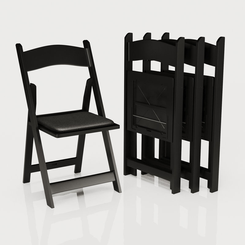 Ensemble de chaises pliantes rembourrées et confortables, Paquet de 4