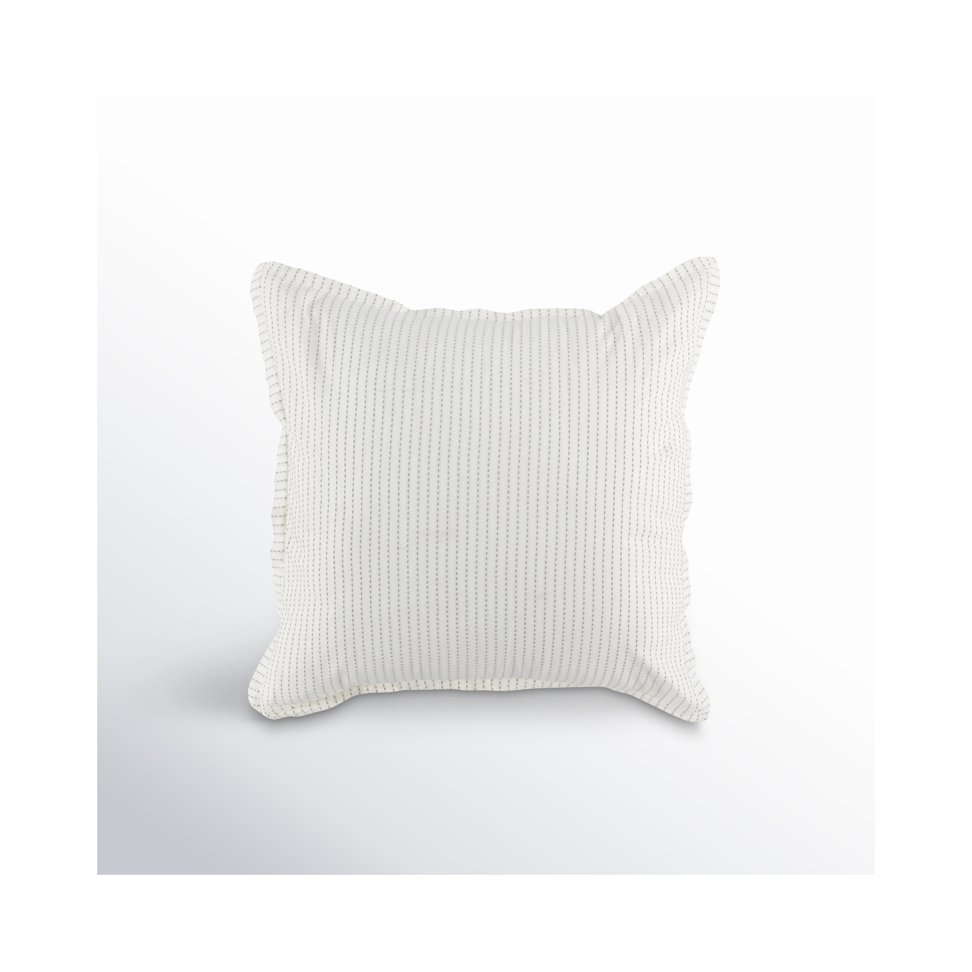 Burrowes Cotton Sham Set, Euro, Ivory