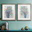 Bouquet I - Ensemble de 2 reproductions d'art sur toile encadrées