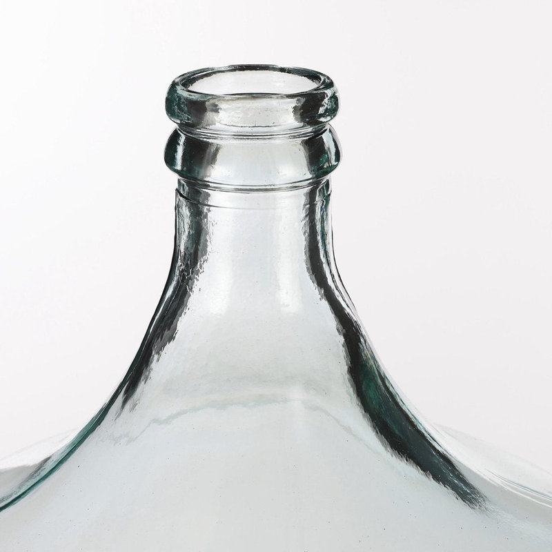 Birghild Glass Decorative Bottle, Transparent
