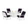 Mission 5 Piece Multiple Chairs Seating Group with Cushions
