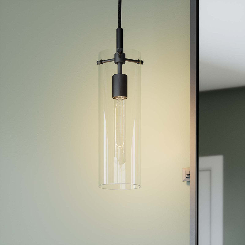 Luminaire suspendu Skylark en noir transparent, Noir