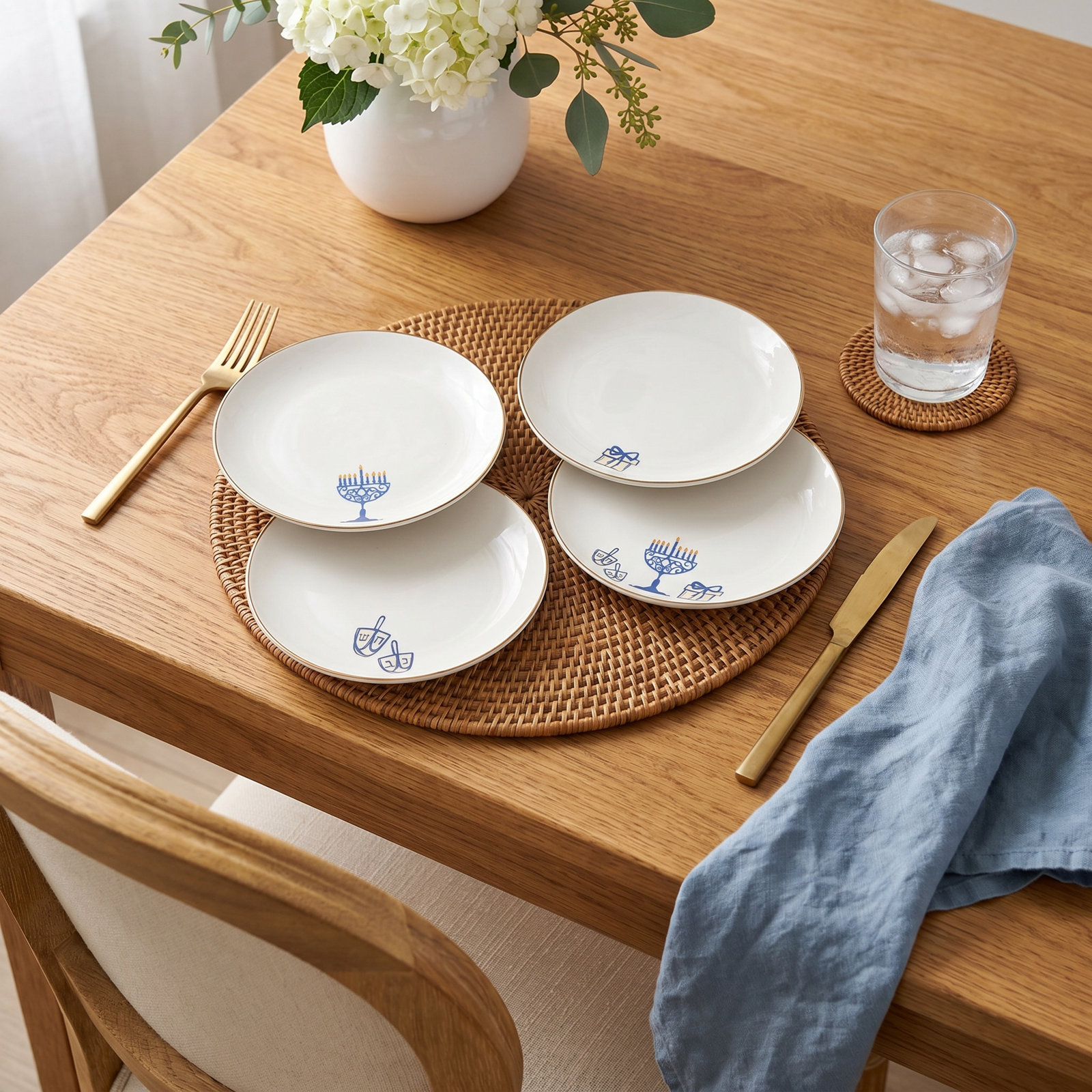 Godinger Love & Light 6" Porcelain Appetizer Plate