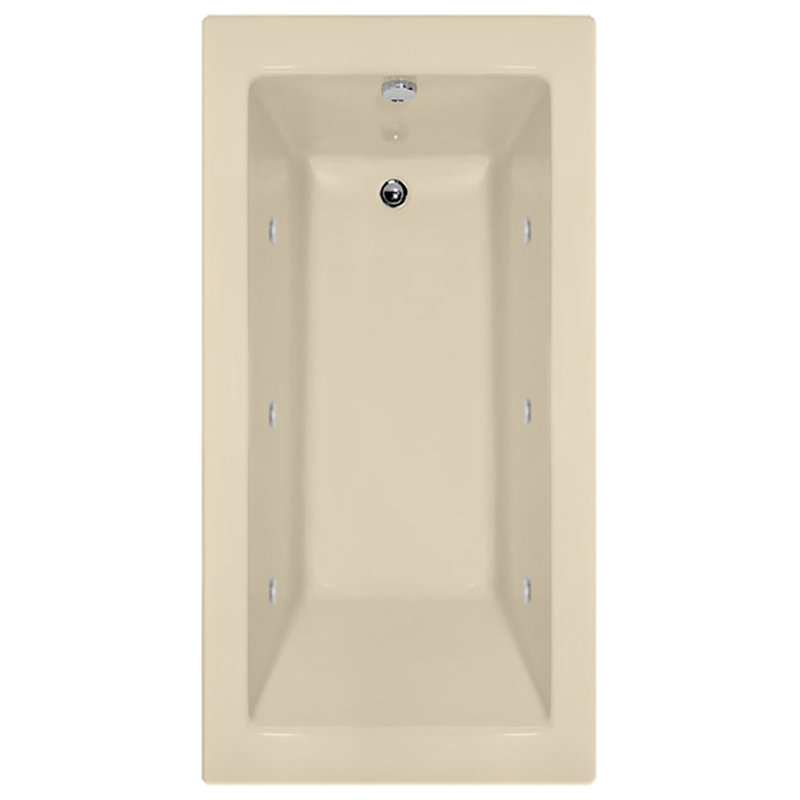 Sydney 72'' L Bathtub, Bone, Left, Matte Black