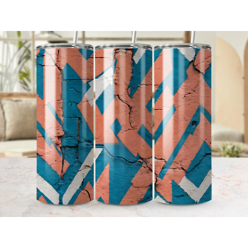 Choose Handmade Tumblers 591ml Vacuum Insulated Stainless Steel (18/8) Travel Tumbler with Straw