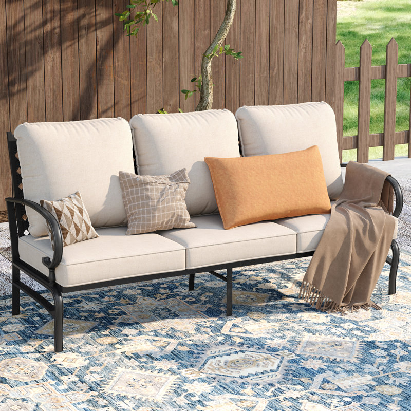 Taverny 5 - Person Outdoor Seating Group with Olefin Cushions