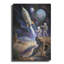Art mural en métal Williston Forge «Space Illustration Retro Futuristic 1» par Momart-2068637417