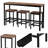 3 - Person Four Leg Dining Set-71605071-71605070