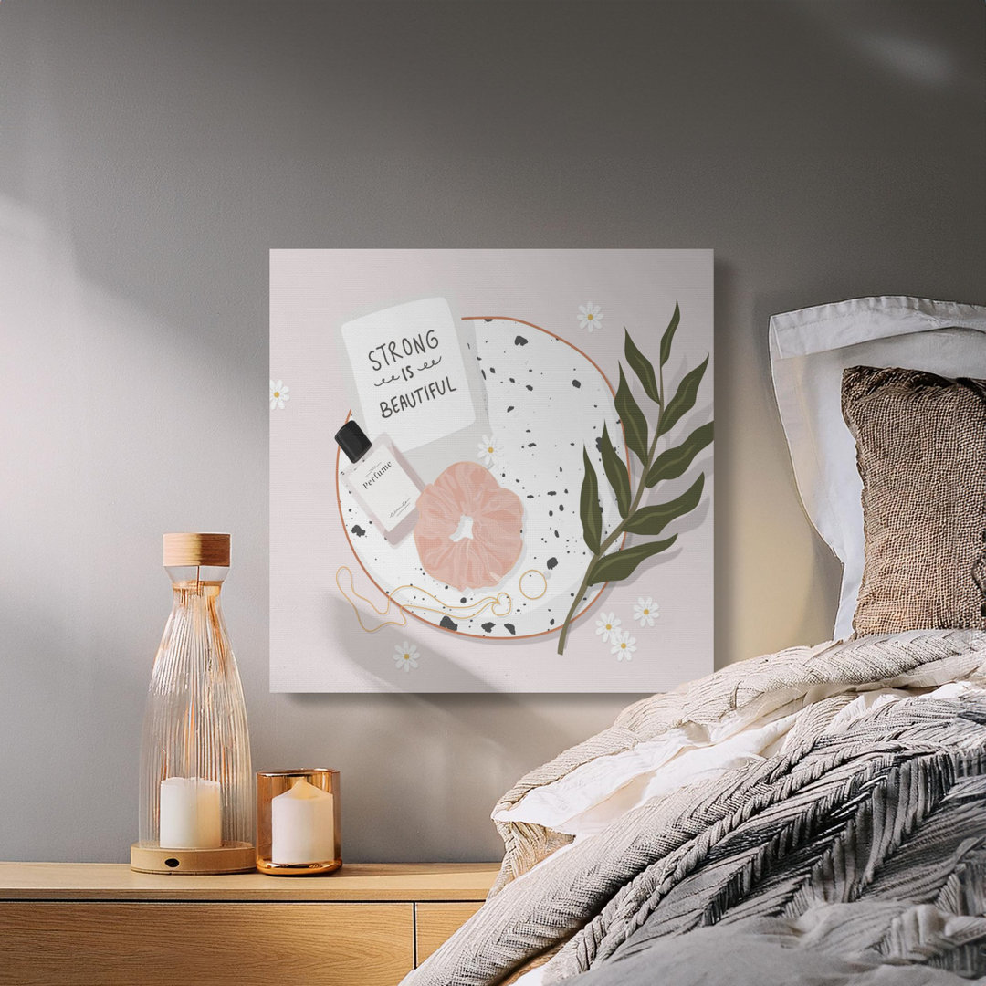 Strong Beautiful Self Care Canvas Print