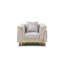 Chaise Rebecca G00195A-C, argent brillant
