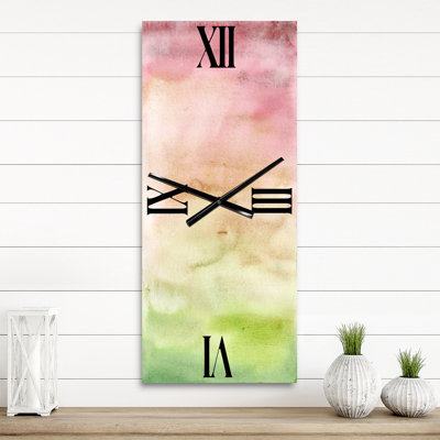 Horloge murale abstrait coucher de soleil