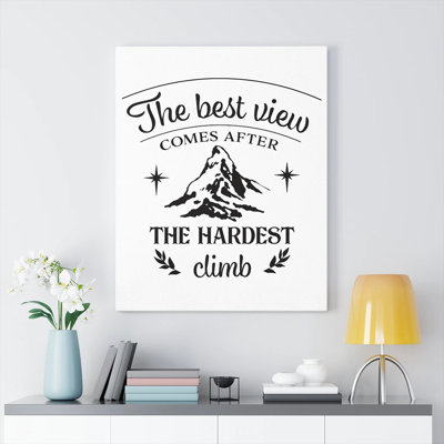 The Best View - Wrapped Canvas Print