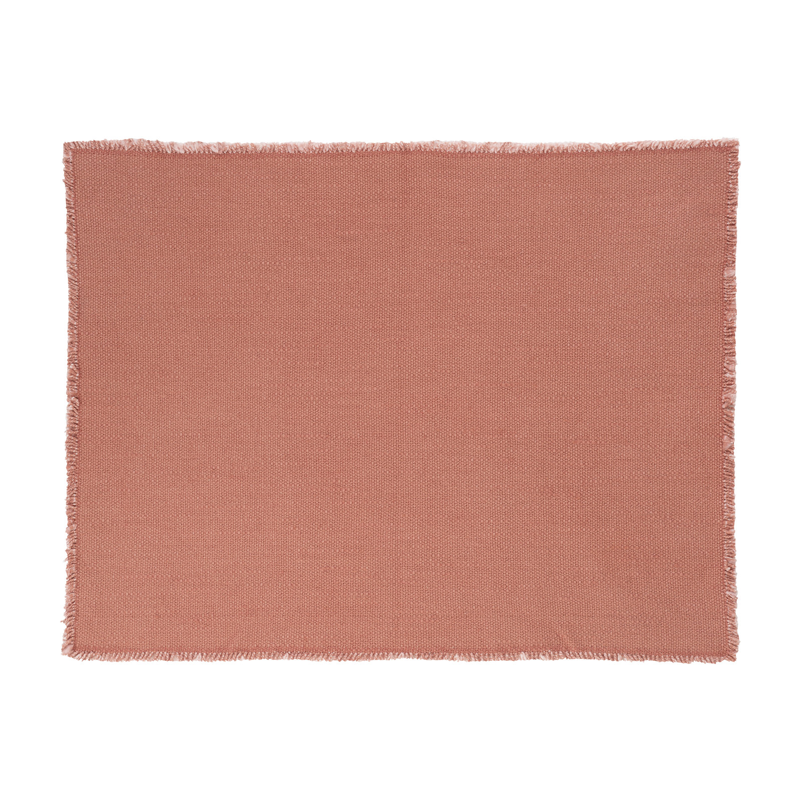 Lineo Reversible Cotton Placemat, Cedar Wood