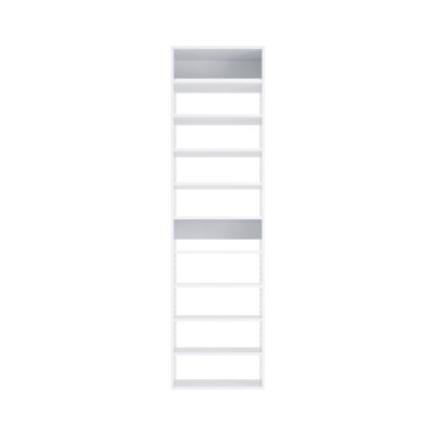 Shoe Shelf Tower Unit in White