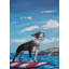 Surfboard Frenchie by Eyre Tarney - Wrapped Canvas Painting-1665315005