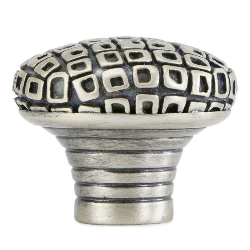 RIO KNOB PLATE, Matte Silver 