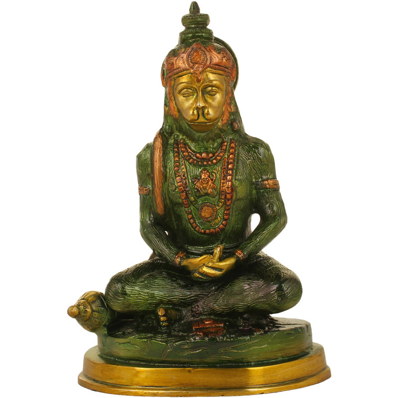 le Hanuman méditant, Vert