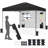 10x10FT Pop-up Canopy Tent with Sidewall and Sandbags-109102486