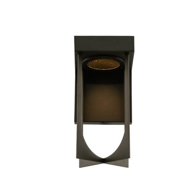 Applique murale d'extérieur 1 LT noir mat Optika Kalco
