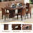Large Farmhouse Kitchen Dinning Table Set Double Robust Pedestal-112473760-112473762-112829761