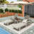 Altura Outdoor Chaise Lounge with Table-88382492