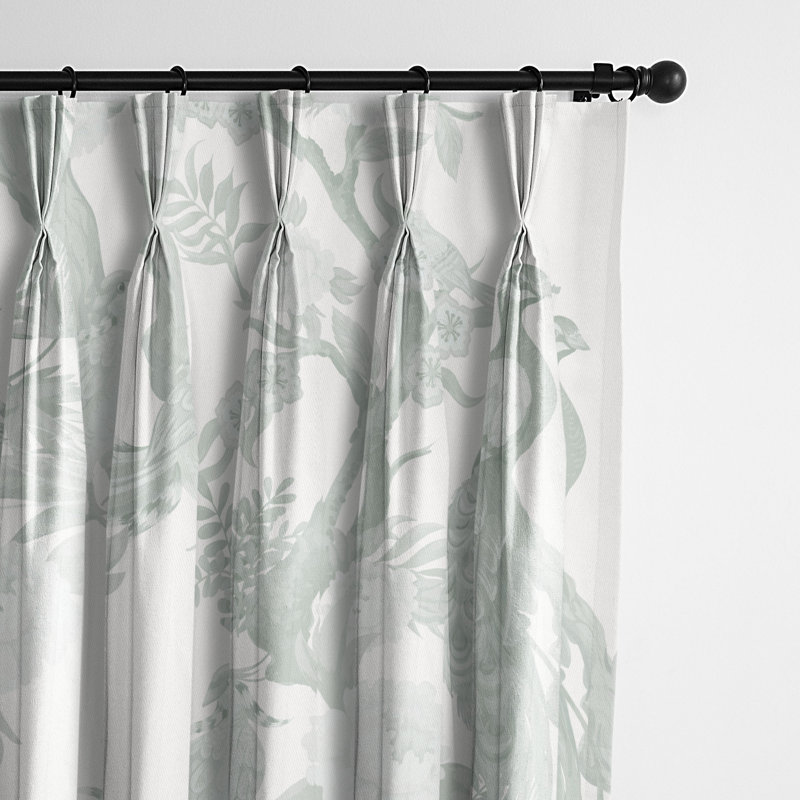 Ensemble de 2 rideaux en coton Peacock Lane Toile, L 20 po x L 108 po