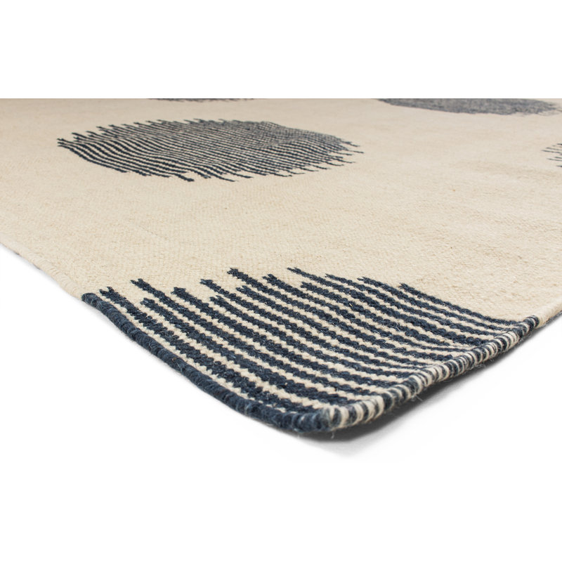Trainor Polka Dots Hand Woven Area Rug, Rectangle 160 x 230cm