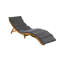 Brechter 180 cm Long Acacia Single Chaise with Cushions