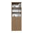 Vinton 2-Door Bookcase with Upper Shelves, Natural Oak / White -Office