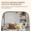 Miroir de salle de bain ovale moderne | Cadre en acier inoxydable-424648688-408974625