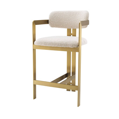 Donato Upholstered Stool with Metal Frame