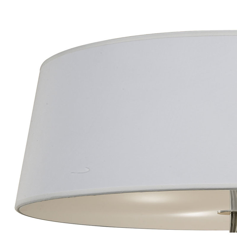 Cole Flush Mount, Antique Brass, White