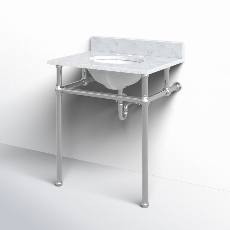Ensemble de meuble-lavabo simple 30 po Copeland, Chrome, Non