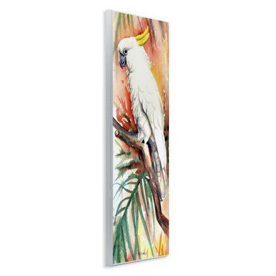 Sulfer Crested Cockatoo Wall Plaque Art by Christine Reichow