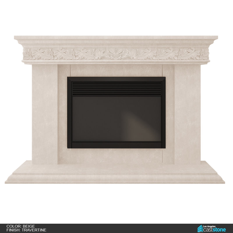 Bonaparte Fireplace Surround, Travertine Beige